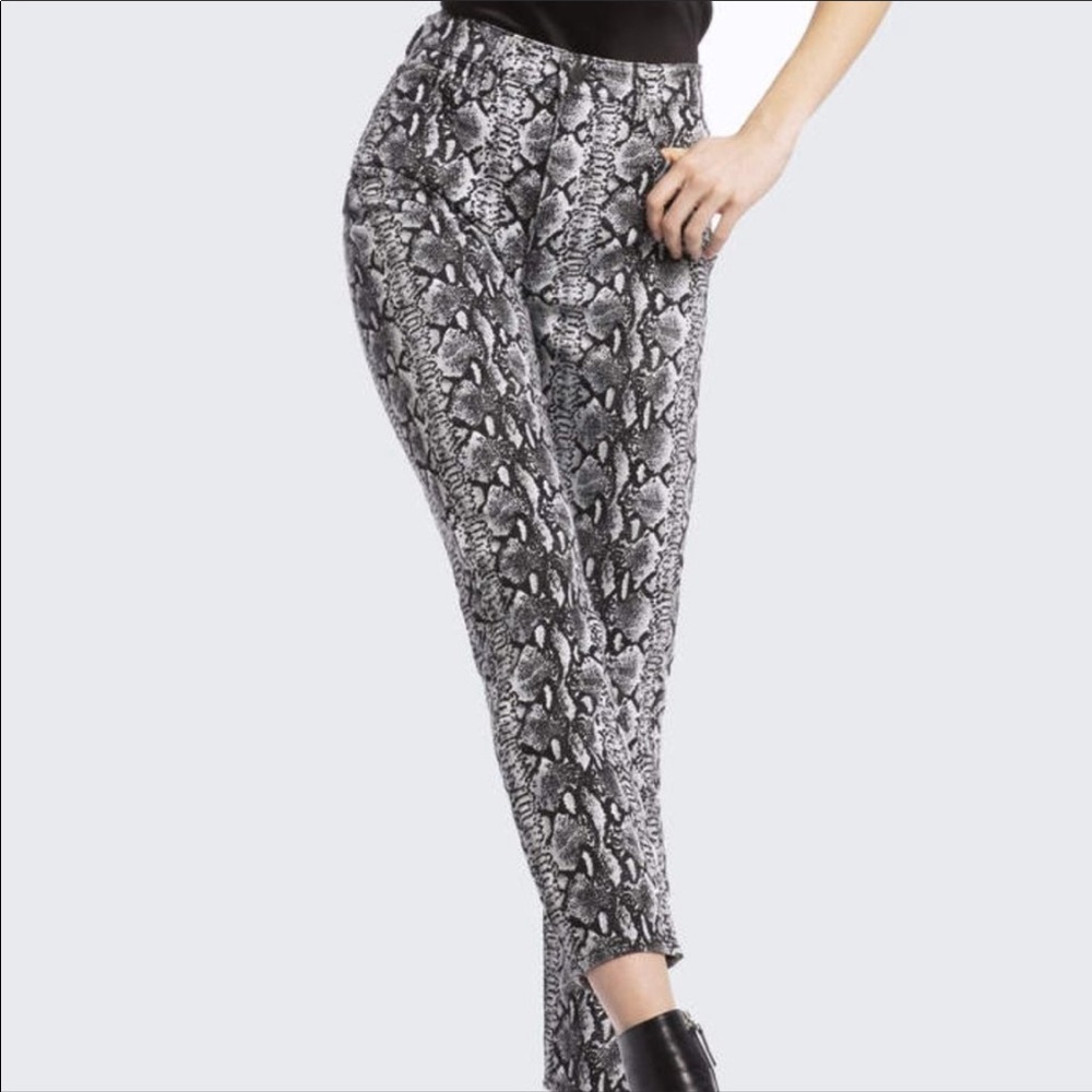 Alice + Olivia Snake Print Denim